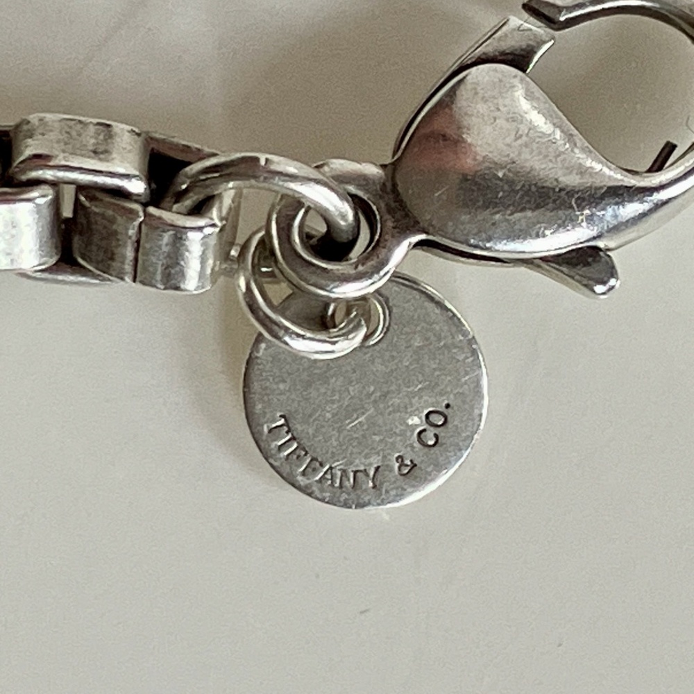 Tiffany Sterling Silver 7" Chainbox Bracelet w/ Original Box & Bag - Picture 3 of 6